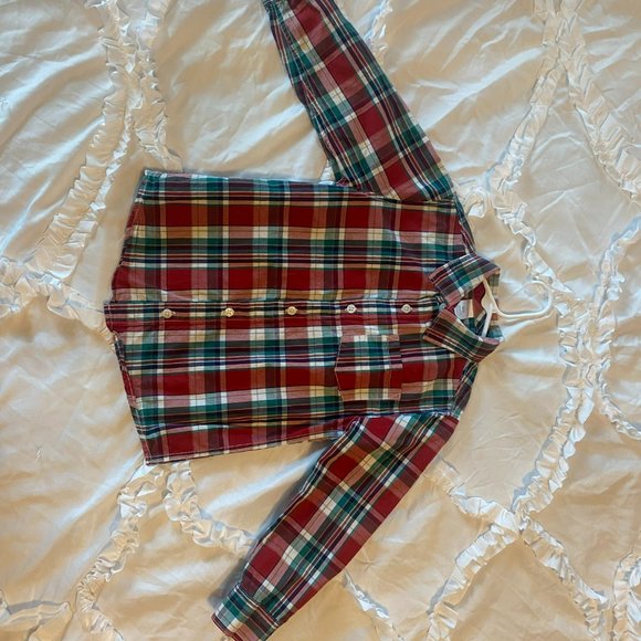 Gymboree boys size 5t plaid long sleeve button-down shirt - Picture 2 of 6